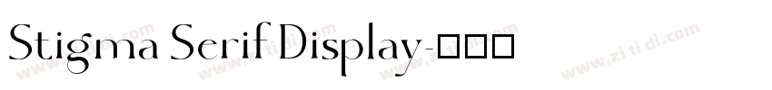 Stigma Serif Display字体转换